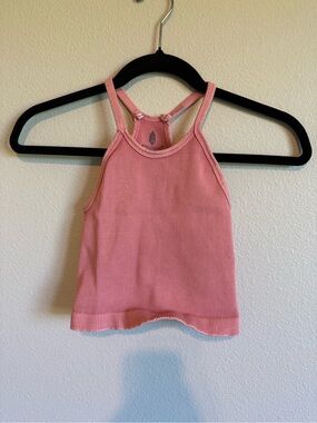 FP Movement by Free People Ribbed Pink Tank Top